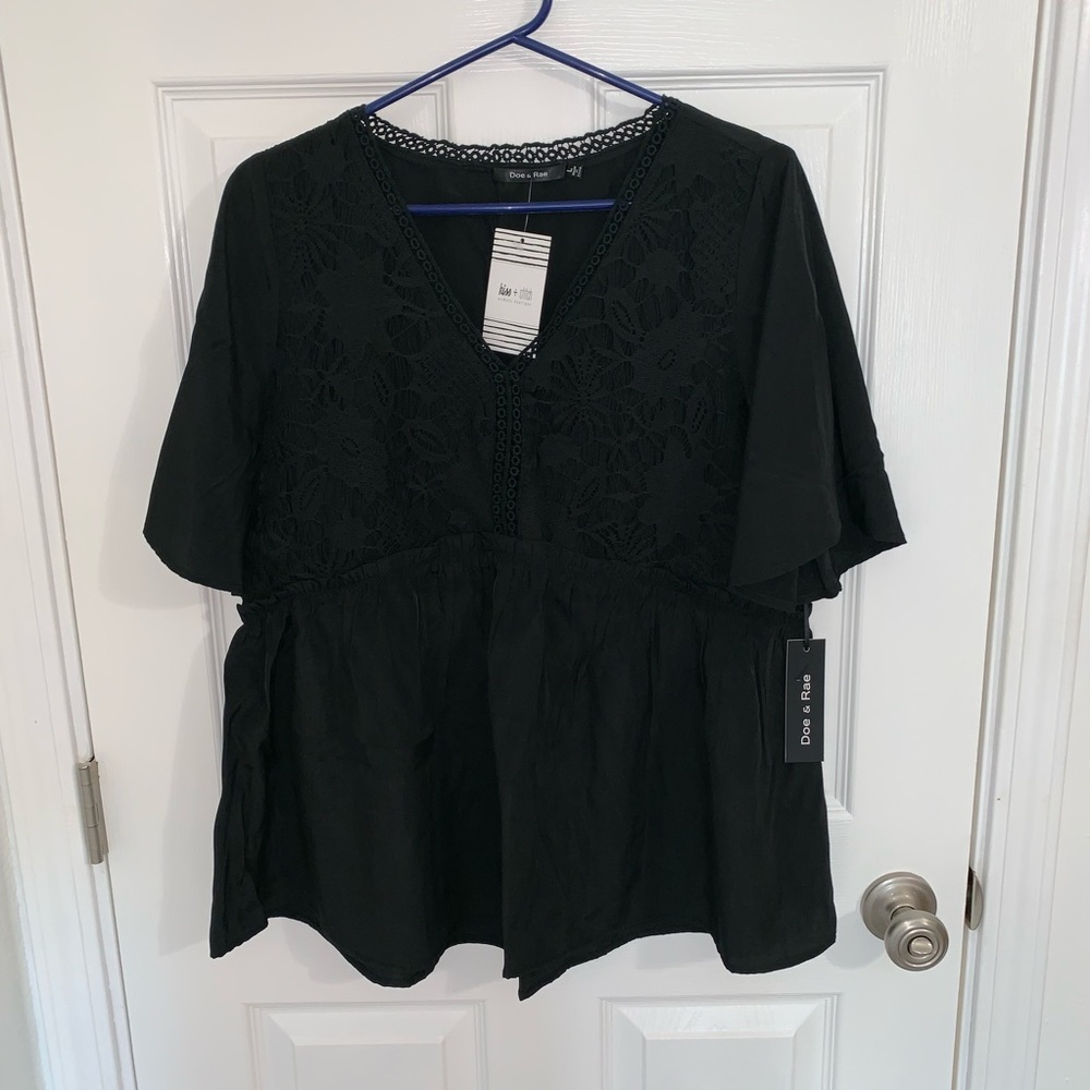Detailed peplum top